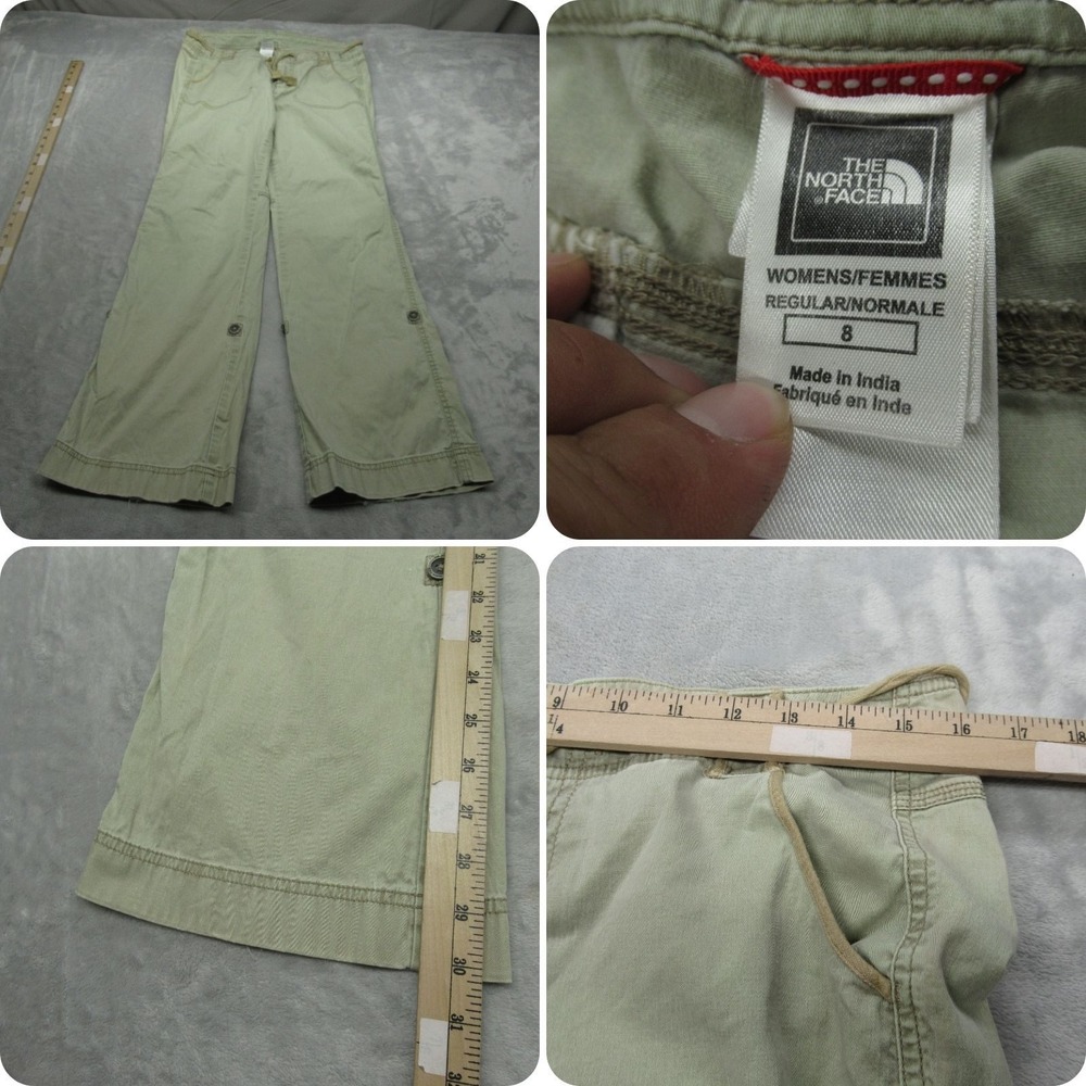The North Face Pants Womens 8 Light Lime Roll-Up‎ Relaxed Wide Leg Boot 32x30